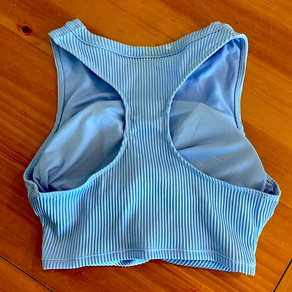 HOLLISTER | Women’s Lavender Ribbed Swim Top Size Small S - Picture 2 of 3